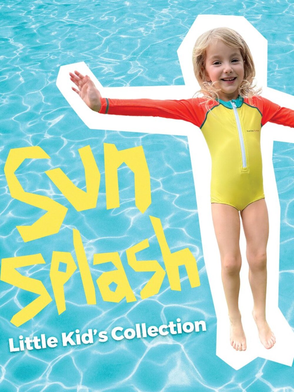 SwimHumyn Kid’s Toddler UPF Sun Protective High Visibility Swimsuit Bathing Suit